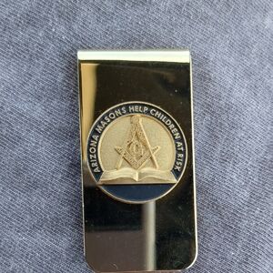 Gold Masonic Money Clip